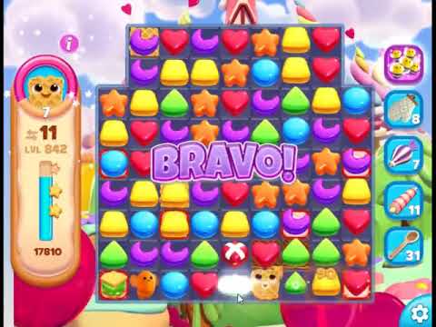 Cookie Jam Blast Level 842 - NO BOOSTERS 🍪 | SKILLGAMING ✔️