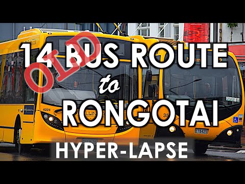 OLD 14 Bus Route from Wilton to Rongotai, Wellington - Timelapse