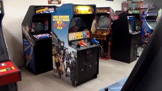 Konami's Lethal Enforcers II Arcade Cabinet - Original, Full Sized Coin Operated Machine!