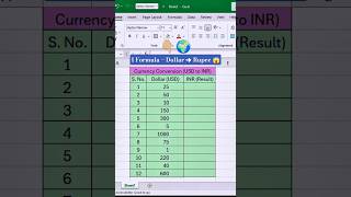 Download lagu 💵 Excel Currency Converter | USD to INR in Seconds! 😱 | Excel Formula Trick 2025 #tipsandtricks mp3