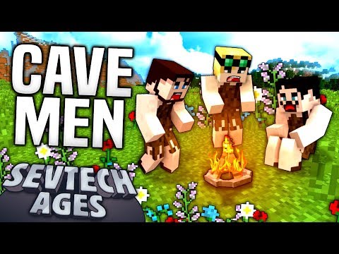 Minecraft - CAVE MEN - SevTech Ages #1