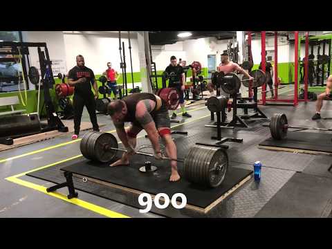 922lb Deficit Pull &amp; Deadlifting 900lbs 3x a week - Sept2018