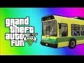GTA Online Funny Moments Home Run Vehicle Glitch Fun Banana Bus Launch Vanoss Bus