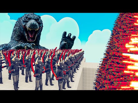 100x GODZILLA + 1x GIANT vs EVERY GOD - Totally Accurate Battle Simulator TABS