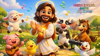 A Festa da Fazendinha de Jesus | 60 Minutos de Música Gospel Infantil Divertida | Música Cristã