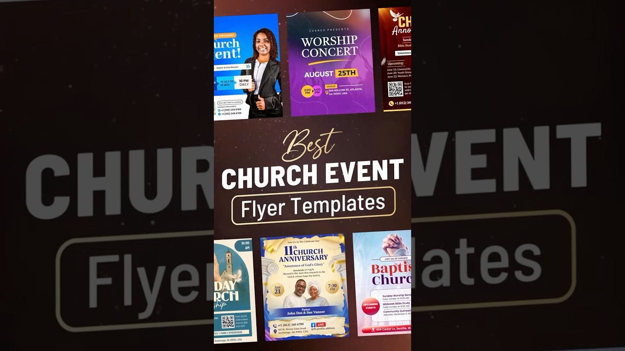 Top 5 Church Flyer Templates You need in 2025 | Church Flyer Template #churchflyer #flyerdesign