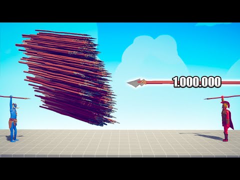 1.000.000 DAMAGE SPEAR THROWER vs EVERY GOD - TABS | Totally Accurate Battle Simulator 2023