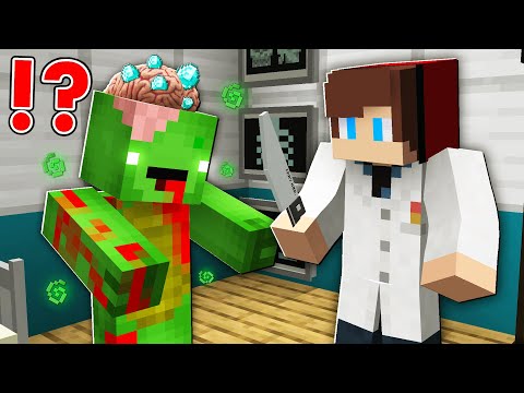 Shocking Discovery: Diamond Brain Surgery on Mikey in Minecraft!