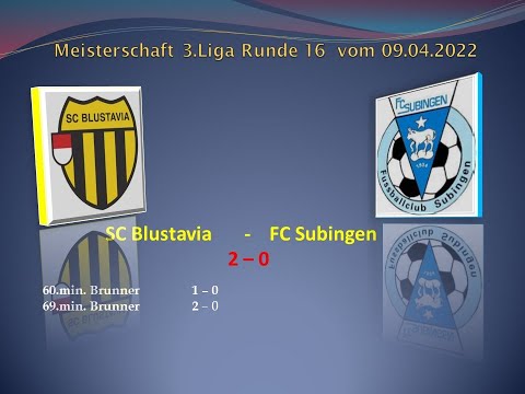 1.Mannschaft Meisterschaft 3.Liga SC Blustavia - FC Subingen