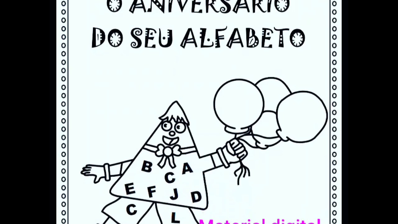 Atividades Aniversário Seu Alfabeto Educação Infantil