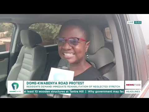 Dome-Kwabenya Residents Hit Streets Over Neglected Road