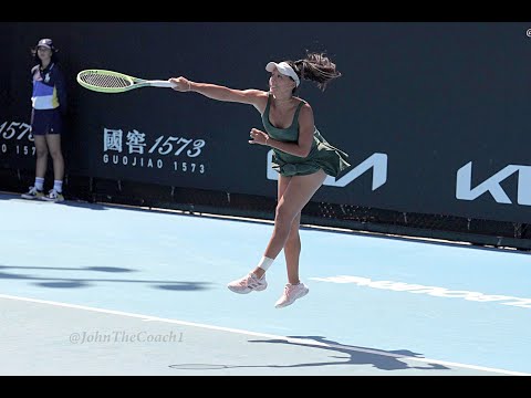 Priscilla Hon - Tennis Training 2025  --  In  Slow Motion.