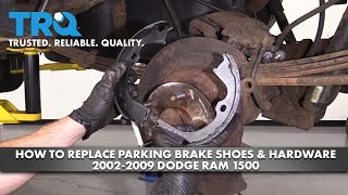 How To Replace Parking Brake Shoes & Hardware 2002-09 Dodge Ram 1500