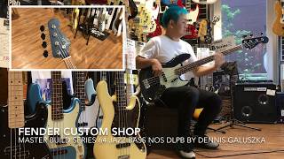 Video thumbnail for Fender Custom Shop Master Build Series 64 Jazz Bass NOS DLPB by Dennis Galuszka by 三木楽器 / MIKIGAKKI 公式チャンネル