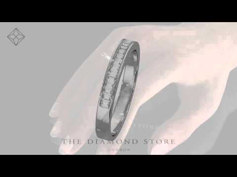 JG35 - Grace Diamond Half Band Eternity Ring 0.50Ct
