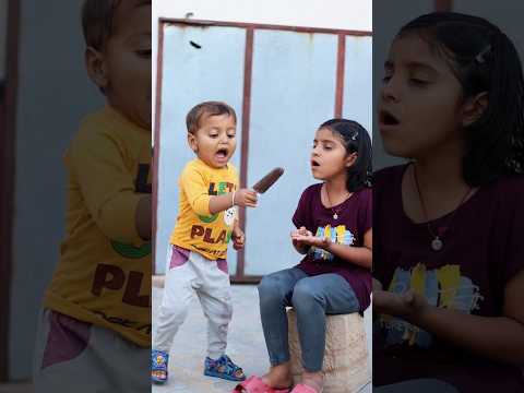 Rudra Ice cream🍦 le ke Bhag gya #shorts #icecream #funnyshorts