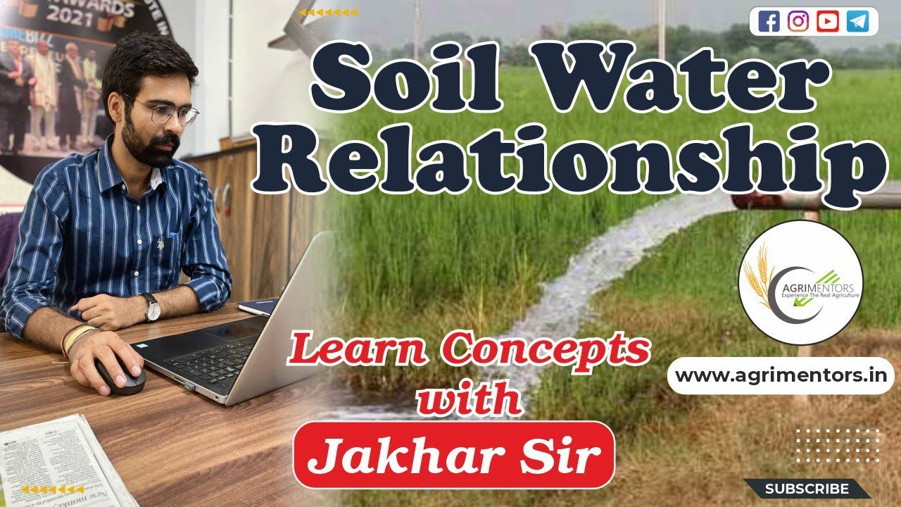 Soil Water Relationship | Learn Agriculture Concepts with Jakhar Sir | JRF | AFO | BHU | BPSC | MPSC