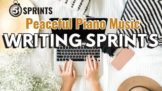 WRITING SPRINTS FOR NANOWRIMO: peaceful piano music soundtrack with timed sprints for productivity