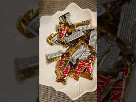 Satisfying Twix chocolate bar drop #asmrsound #shorts