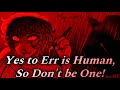 YES TO ERR IS HUMAN SO DON T BE ONE Cover
