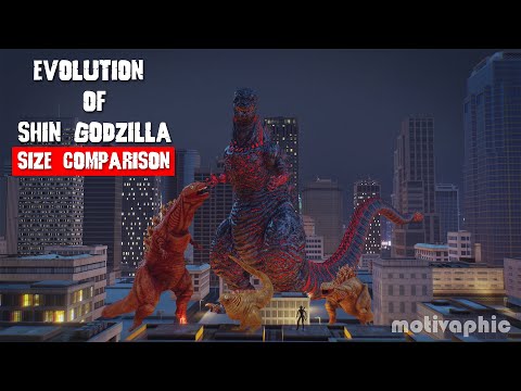 Evolution of Shin Godzilla | size comparison