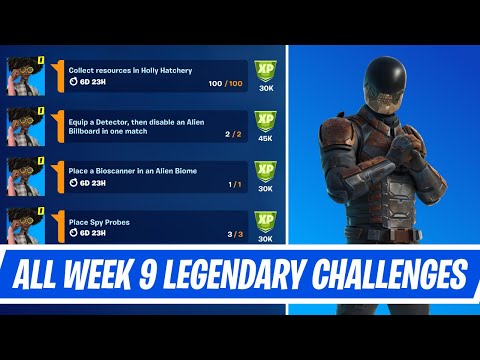 All Week 9 Legendary Quest Challenges Guide in Fortnite - Week 9 Quest in Chapter 2 Season 7