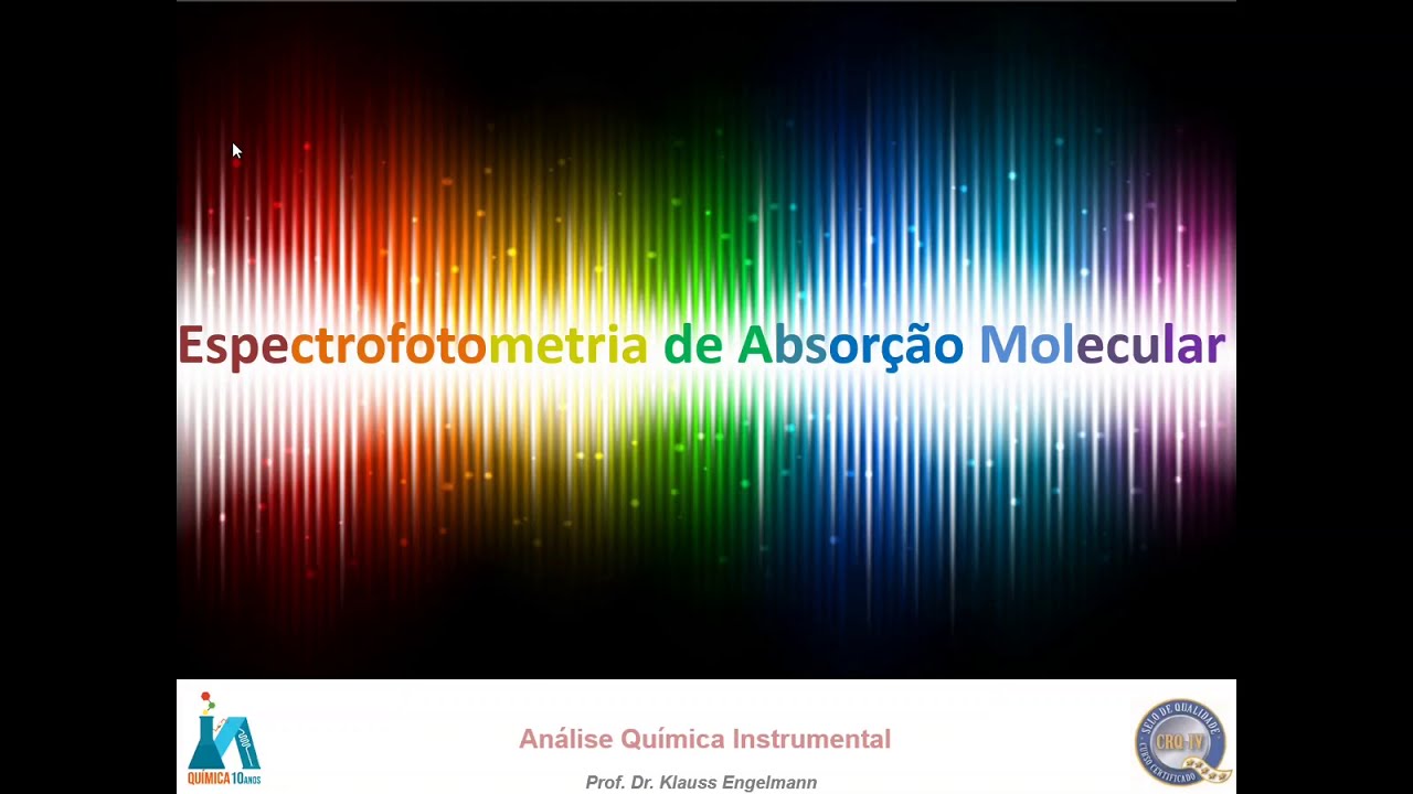 |AQI| Espectrofotometria de Absorção Molecular no UV Visível