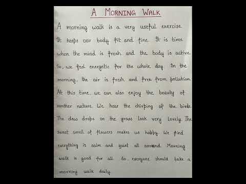 A Morning Walk #essay#essaywriting#englishgrammar#shorts#english#shortvideo  #trending#trend#viral