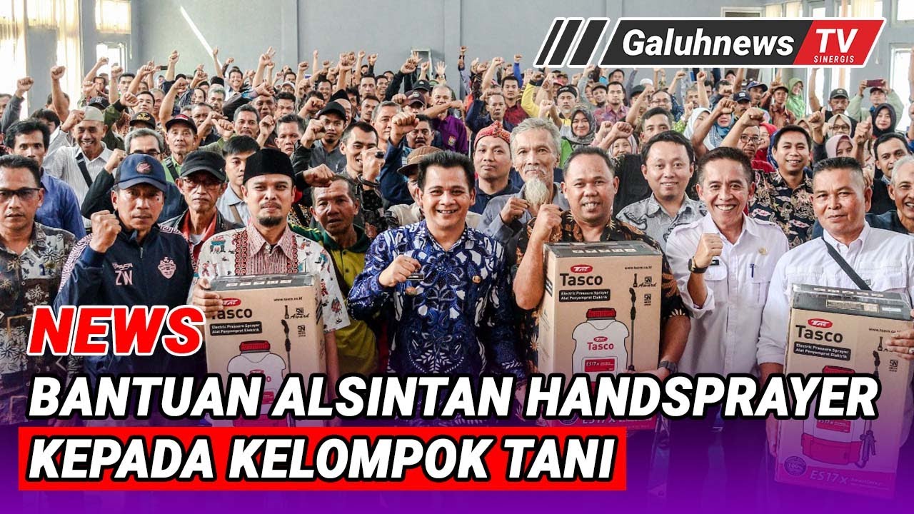 Wabup Ciamis Serahkan Bantuan Alsintan Handsprayer kepada Kelompok Tani