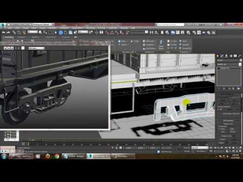 Tutorial on modeling & texturing a Train Boogie in 3dsmax ( part 7)