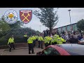 Leicester City & West Ham fans CLASH after full time!!