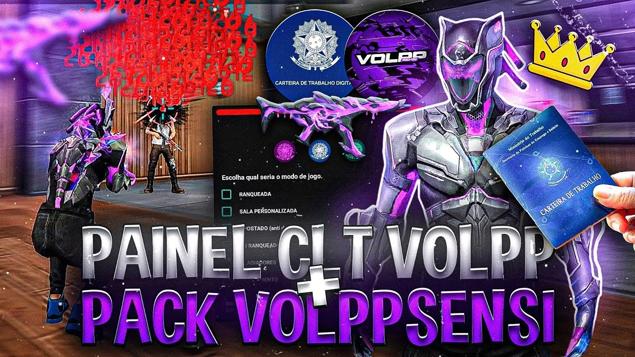 Saiu! ☠️ PAINEL CLT + PACK DE SENSI e OTIMIZAÇÃO VOLPP SENSI pra [ ANDROID e IPHONE ] ATUALIZADOS 📲🍓