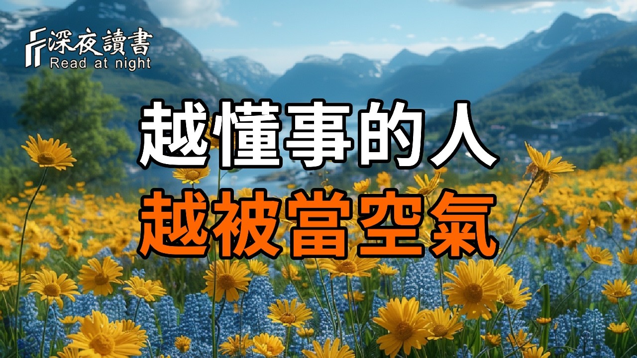 為什麼你越懂事，他越把你當空氣？從佛家因果看：關系裏的「界限感」有多重要【深夜讀書】#人生感悟 