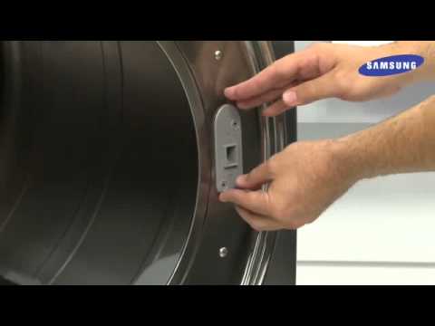 How to Reverse Front Load Dryer Door Samsung.wmv