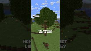 How To Always Get Large Oak Trees in Minecraft?