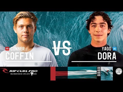 Conner Coffin vs. Yago Dora - Round Two, Heat 8 - Rip Curl Pro Bells Beach 2018
