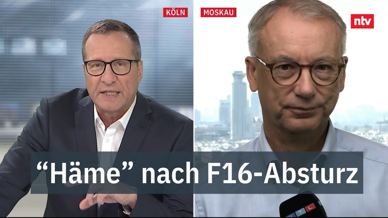 Munz: Kreml wird bei F-16 Druck auf USA machen - "Häme" nach Absturz eines Fliegers  | ntv
