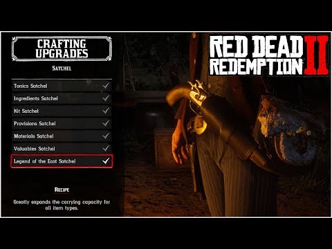 THE ULTIMATE GUIDE FOR CRAFTING ALL SATCHEL UPGRADES!! - Red Dead Redemption 2 Tips & Tricks