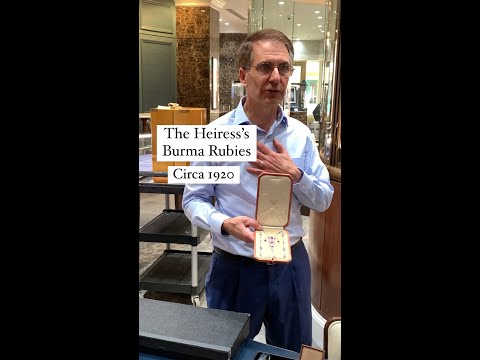 Lucie Rosen's Untreated Burma Ruby Lavalier Necklace (18.10 carats)