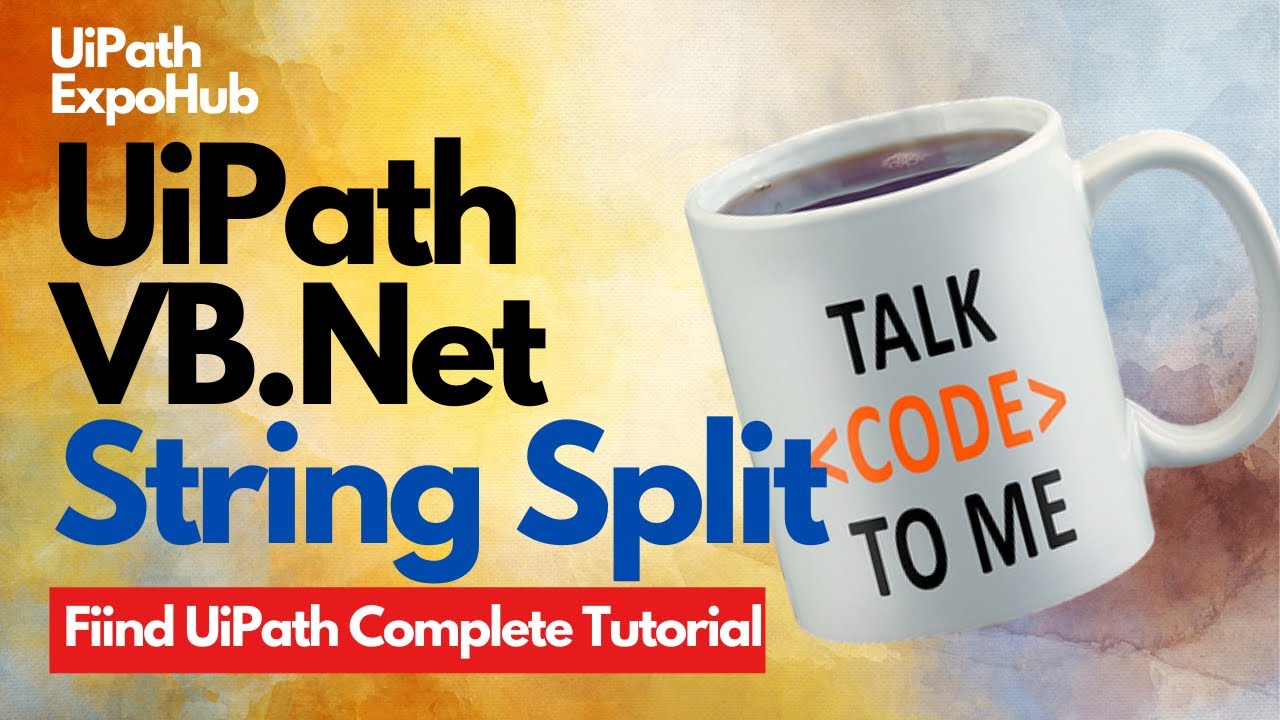 Uipath VB.Net String Split