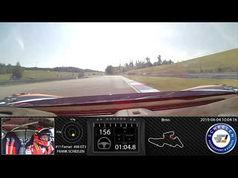 RN #1 Onboard video Brno, Ferrari  458 GT3, 02:09.552