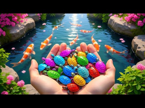 Catching Stunning Aquarium Fish in a Small Pond | Guppies, Carp, Eels & Koi