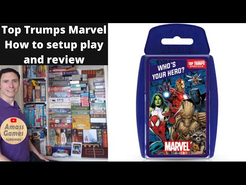 How to setup, play and review Marvel Universe Top Trumps by * AmassGames *