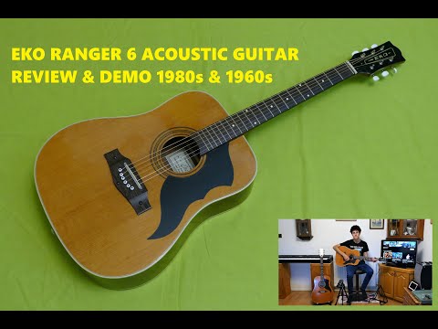 EKO RANGER 6 ACOUSTIC DREADNOUGHT GUITAR REVIEW & DEMO MADE IN RECANATI ITALY 1960's 1970's & 1980's