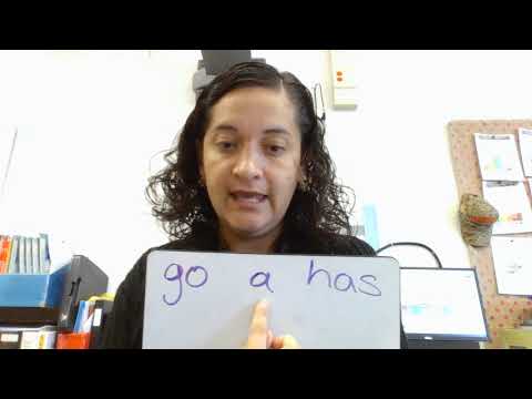 High Frequency Words; go, a, has