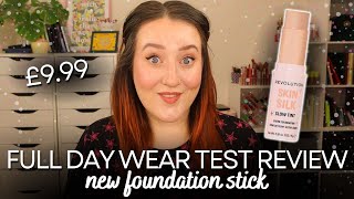 *NEW* REVOLUTION SKIN SILK FOUNDATION STICK REVIEW! Full Day Wear Test *Glow Tint* First Impression!