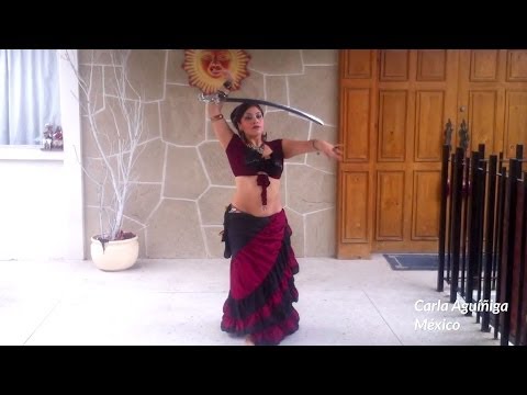 DO Belly Dance Challenge #2 - "Tribal Style Sword Choreography" student compilation