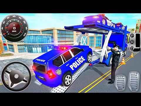US Police Limousine - Transporter Truck Multi Level Car Driver - Best Android Games