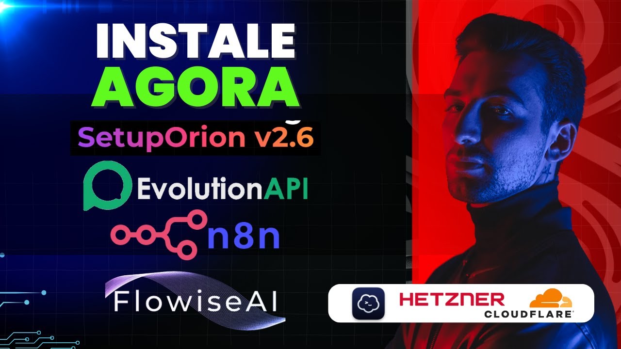 Auto Instalador OrionDesign - EvolutionAPI 2.1.0 / FlowIse / N8N em VPS Hertzner/Cloudflare/Termius