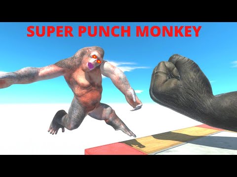 SUPER KNOCKOUT OF THE MONKEY PUNCH VS UNITS - ANIMAL REVOLT BATTLE SIMULATOR